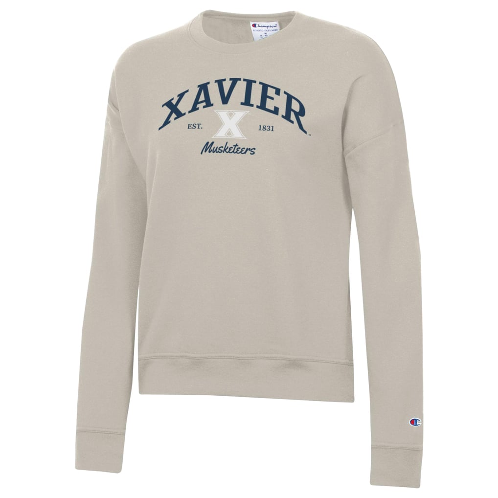  Xavier Musketeers Champion Women's Powerblend Pullover Sweatshirt - Oatmeal